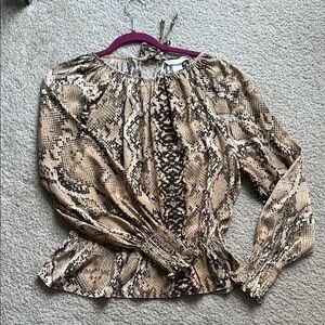 Snake Print Women's Top